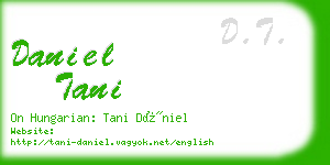 daniel tani business card
